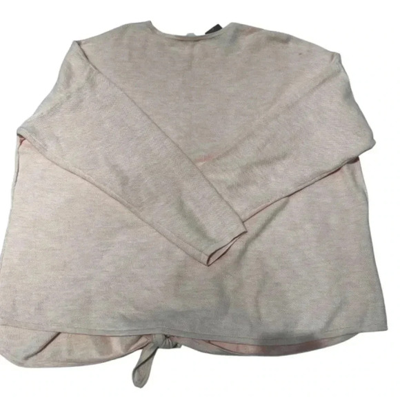 J.Jill Waffleknit Tie Long Sleeve Shirt - Picture 2 of 8